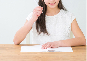 勉強の取り組み方がテキストに記載されている